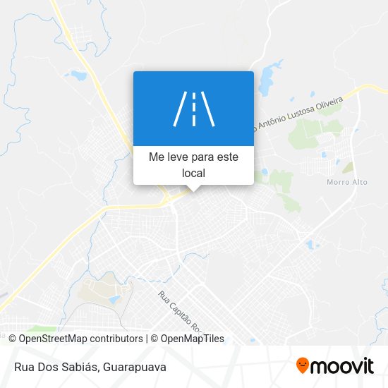 Rua Dos Sabiás mapa