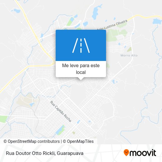 Rua Doutor Otto Rickli mapa