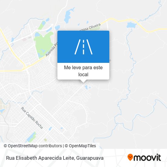 Rua Elisabeth Aparecida Leite mapa