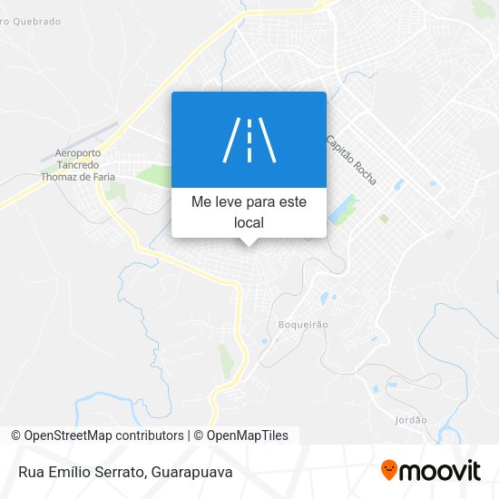 Rua Emílio Serrato mapa