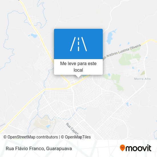 Rua Flávio Franco mapa