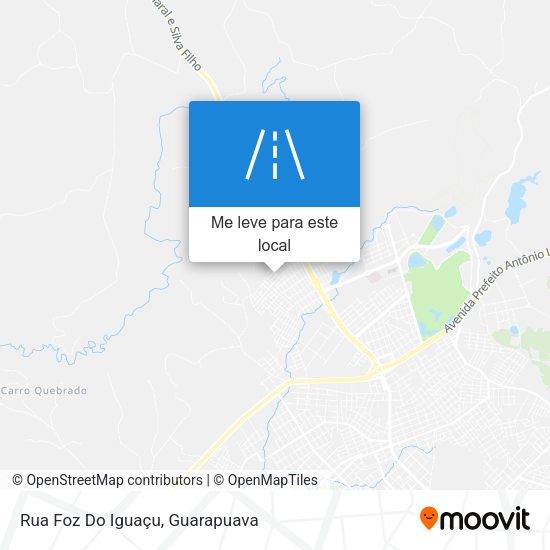 Rua Foz Do Iguaçu mapa