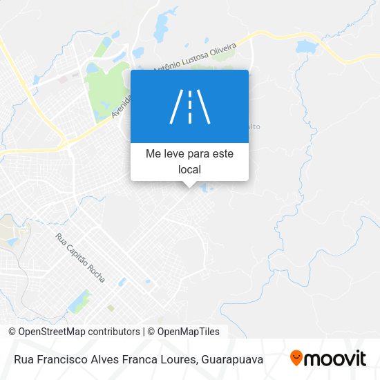 Rua Francisco Alves Franca Loures mapa