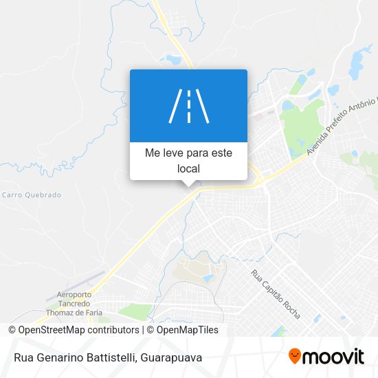 Rua Genarino Battistelli mapa