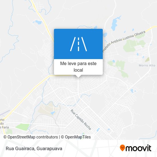 Rua Guairaca mapa