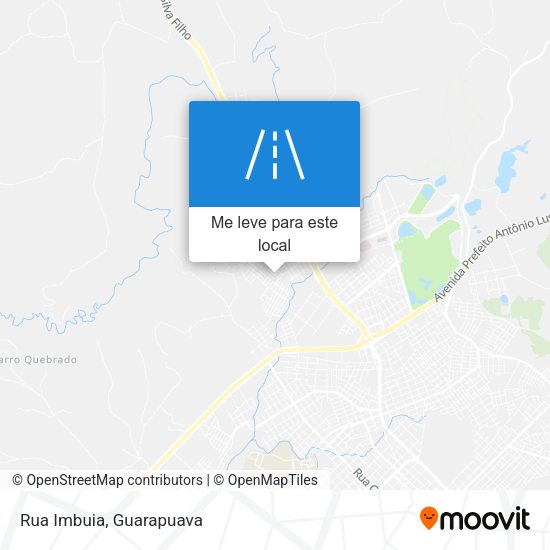 Rua Imbuia mapa