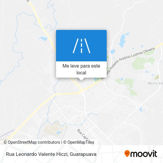 Rua Leonardo Valente Hiczi mapa