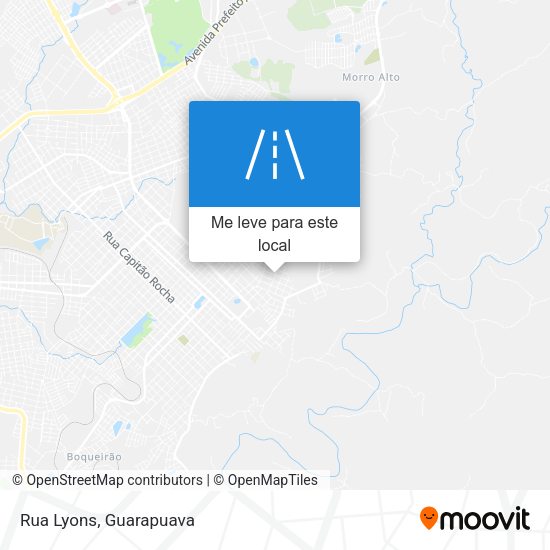 Rua Lyons mapa