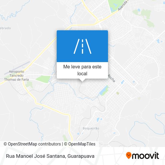 Rua Manoel José Santana mapa