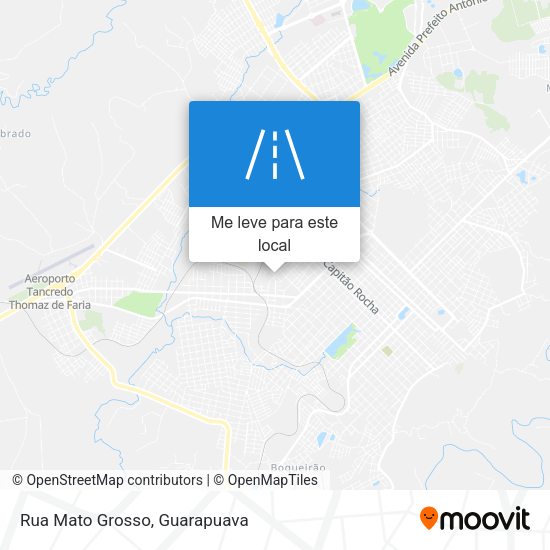 Rua Mato Grosso mapa