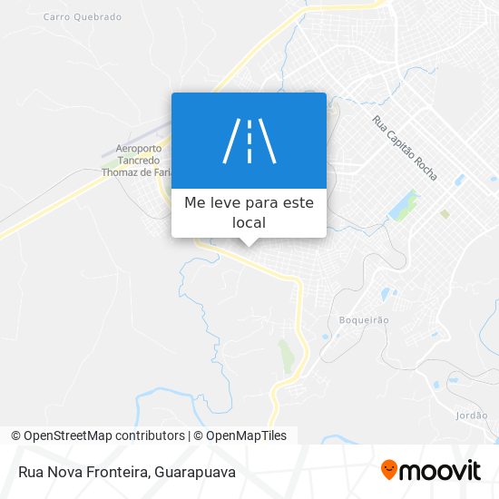 Rua Nova Fronteira mapa