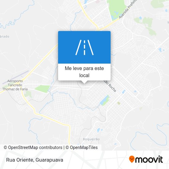 Rua Oriente mapa