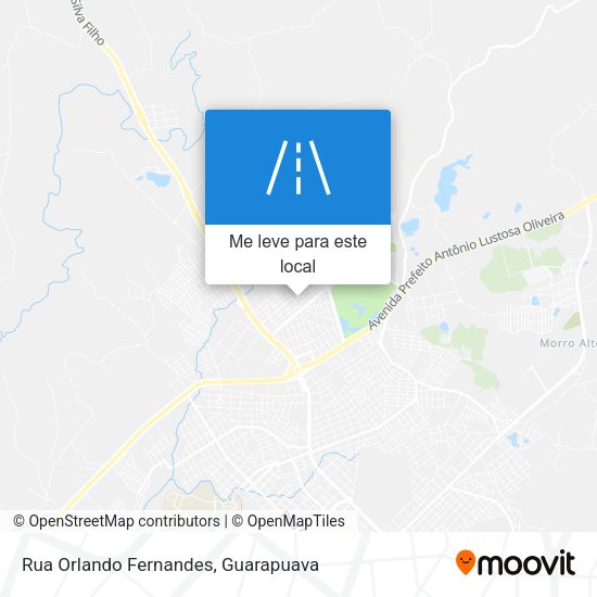 Rua Orlando Fernandes mapa