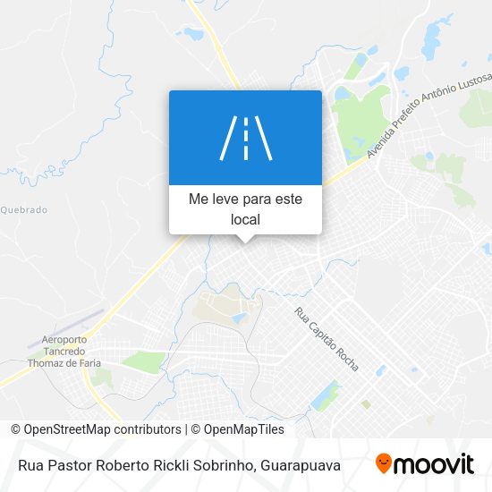 Rua Pastor Roberto Rickli Sobrinho mapa