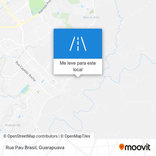 Rua Pau Brasil mapa