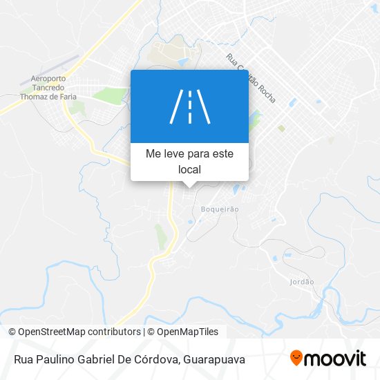 Rua Paulino Gabriel De Córdova mapa
