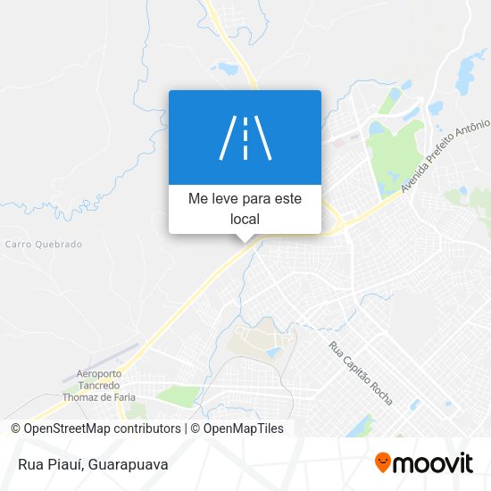 Rua Piauí mapa