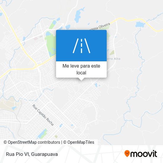 Rua Pio VI mapa