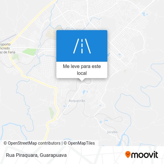 Rua Piraquara mapa