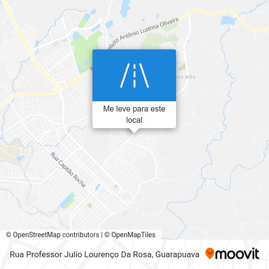 Rua Professor Julio Lourenço Da Rosa mapa