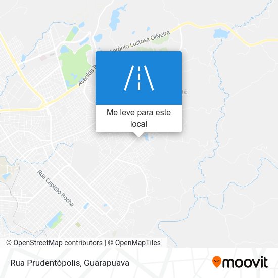 Rua Prudentópolis mapa