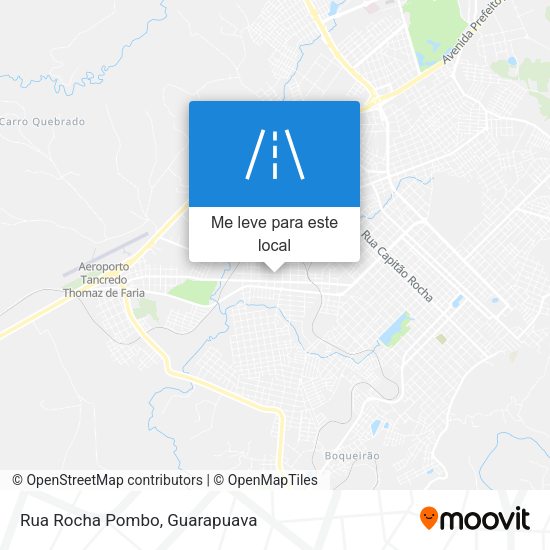 Rua Rocha Pombo mapa