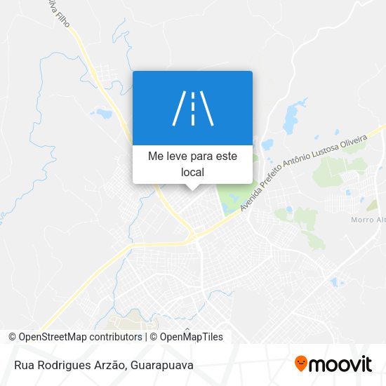 Rua Rodrigues Arzão mapa