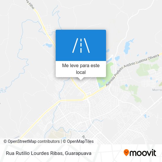 Rua Rutilio Lourdes Ribas mapa