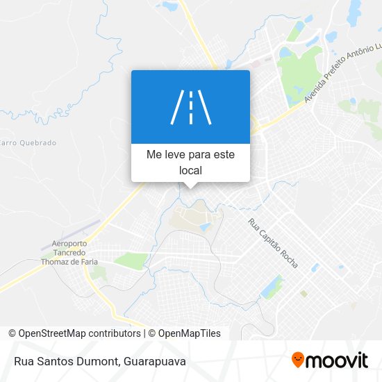 Rua Santos Dumont mapa