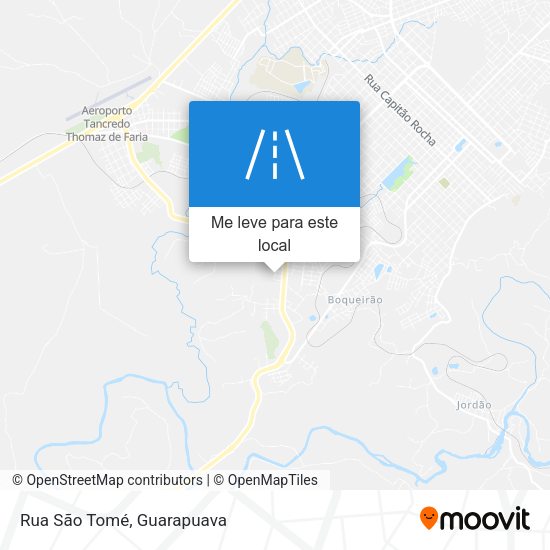 Rua São Tomé mapa