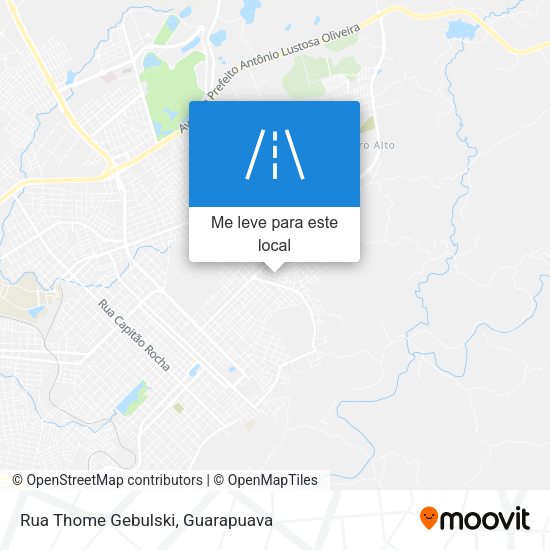 Rua Thome Gebulski mapa