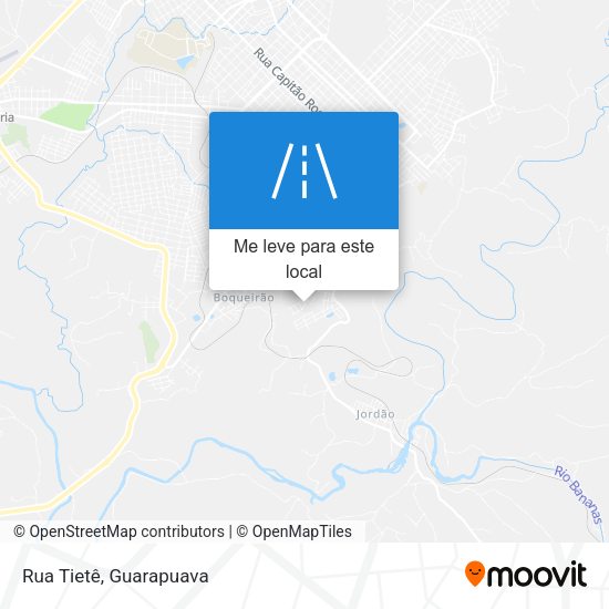 Rua Tietê mapa