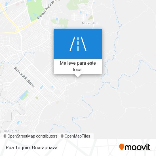 Rua Tóquio mapa