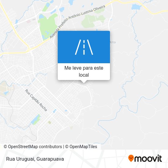 Rua Uruguai mapa