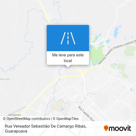 Rua Vereador Sebastião De Camargo Ribas mapa