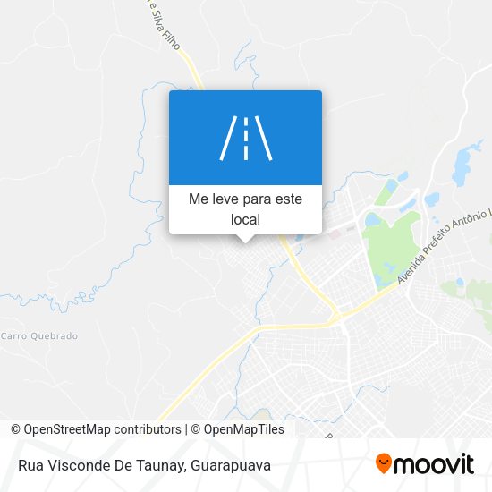 Rua Visconde De Taunay mapa