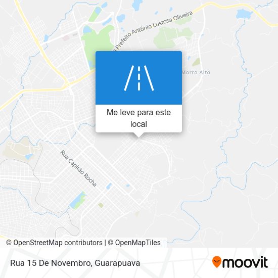 Rua 15 De Novembro mapa