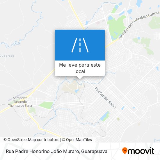 Rua Padre Honorino João Muraro mapa