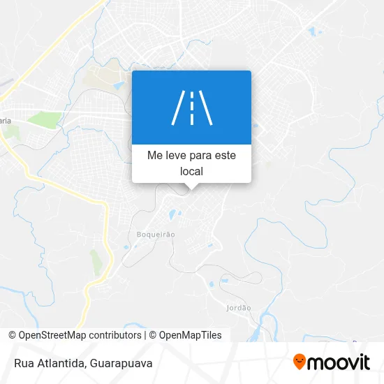Rua Atlantida mapa