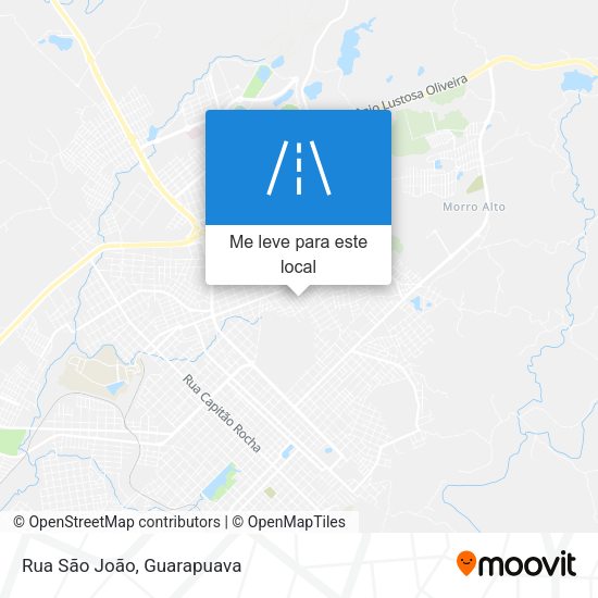 Rua São João mapa