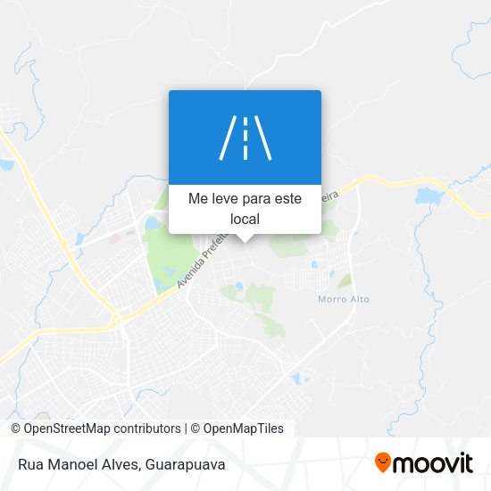 Rua Manoel Alves mapa