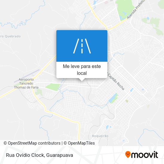 Rua Ovídio Clock mapa