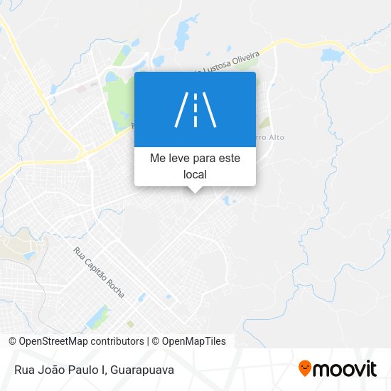 Rua João Paulo I mapa