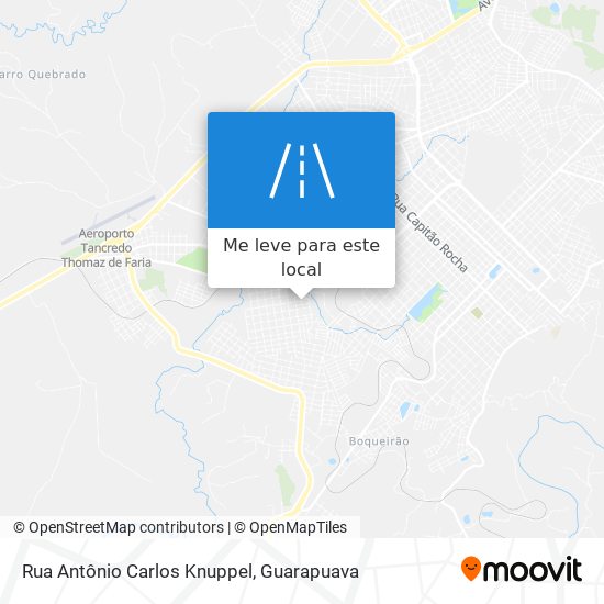 Rua Antônio Carlos Knuppel mapa