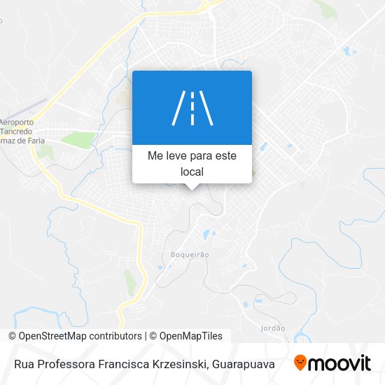 Rua Professora Francisca Krzesinski mapa