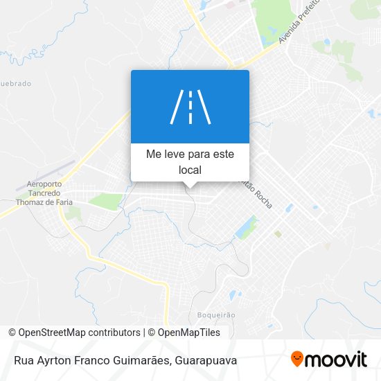 Rua Ayrton Franco Guimarães mapa