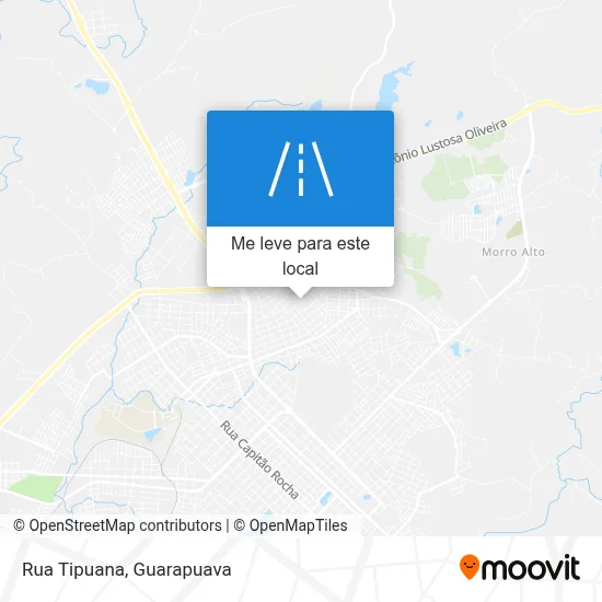 Rua Tipuana mapa
