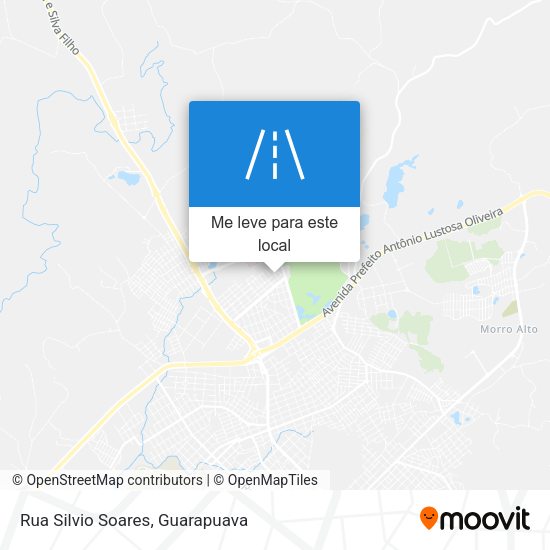 Rua Silvio Soares mapa