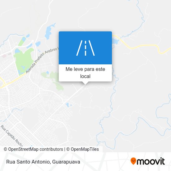 Rua Santo Antonio mapa
