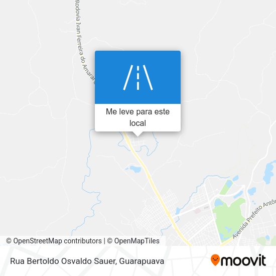 Rua Bertoldo Osvaldo Sauer mapa
